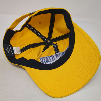 Under Armour Montana State Bobcats NCAA Hat Yellow Blue One Size Slideback Cap