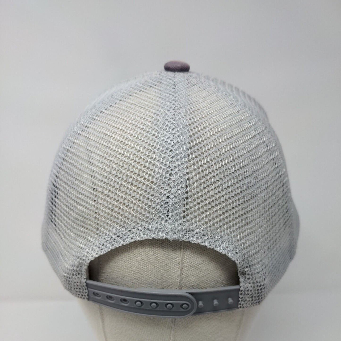 IMC Idaho Materials & Construction Snapback Trucker Hat Blue OSFA Mesh Back
