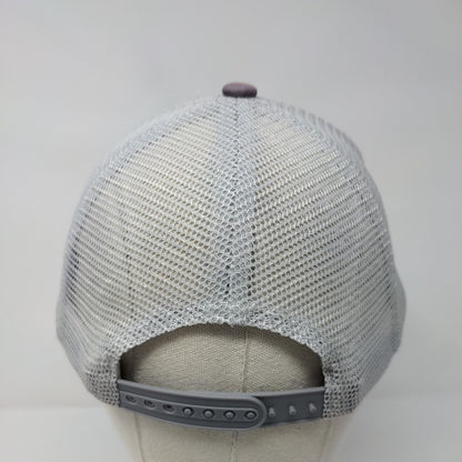 IMC Idaho Materials & Construction Snapback Trucker Hat Blue OSFA Mesh Back