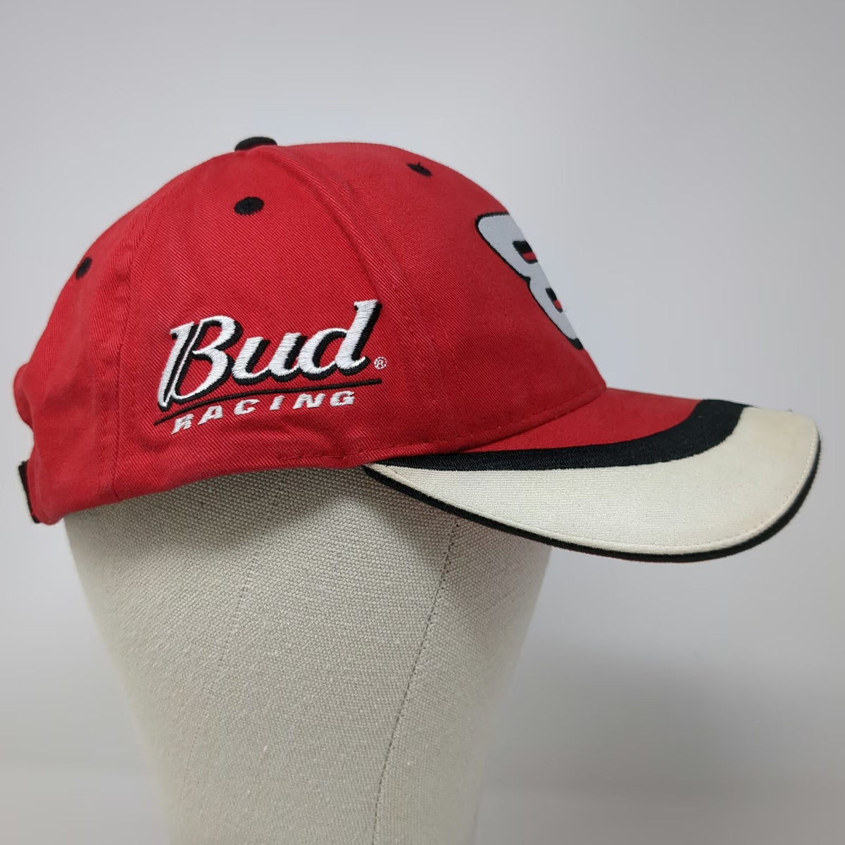 Winner's Circle Baseball Cap Red One Size Bud Racing Dale Earnhardt Jr #8 Hat