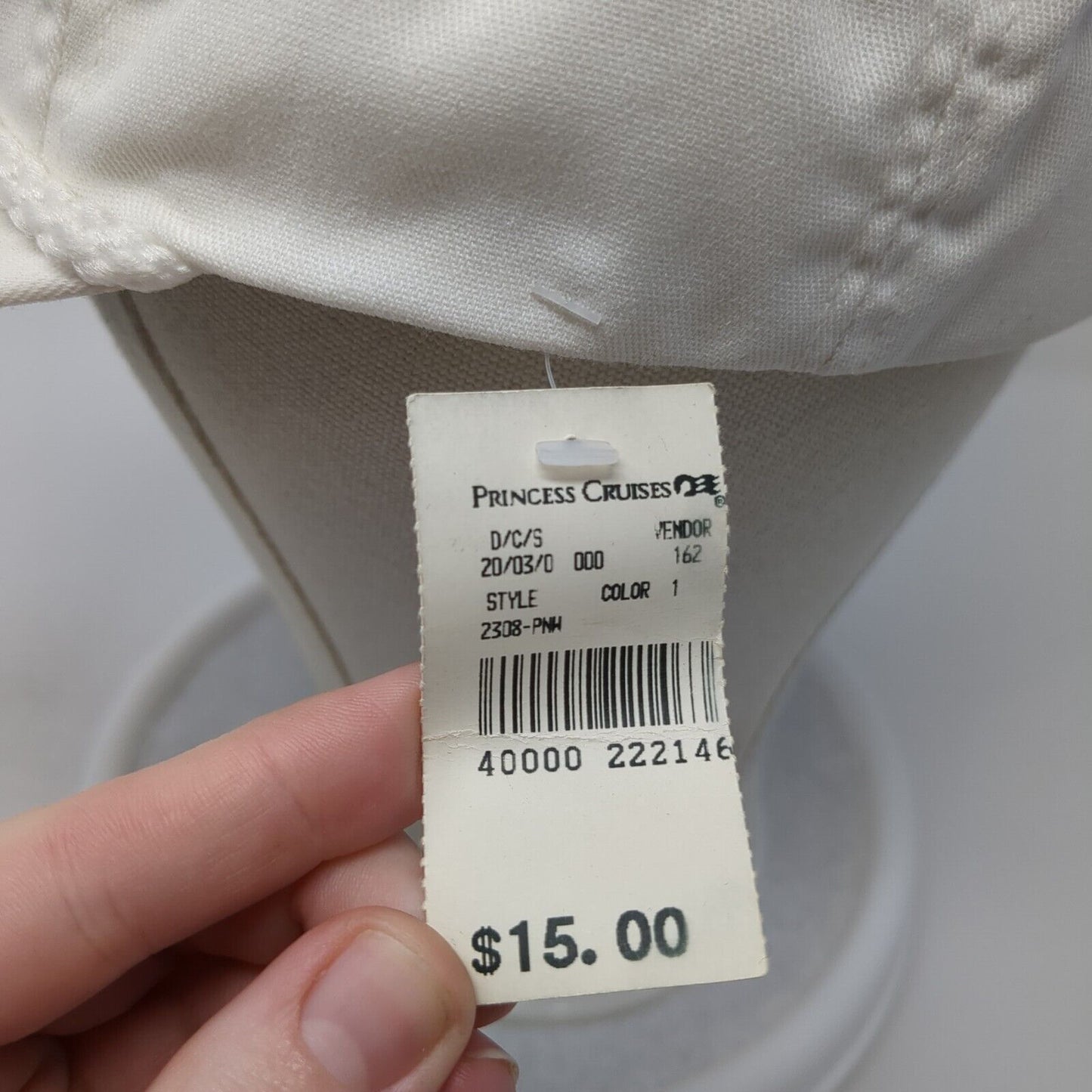 Princess Cruisers Cruising Baseball Cap White OS Adjustable Embroidered W/Tags