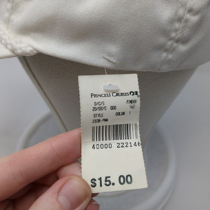Princess Cruisers Cruising Baseball Cap White OS Adjustable Embroidered W/Tags