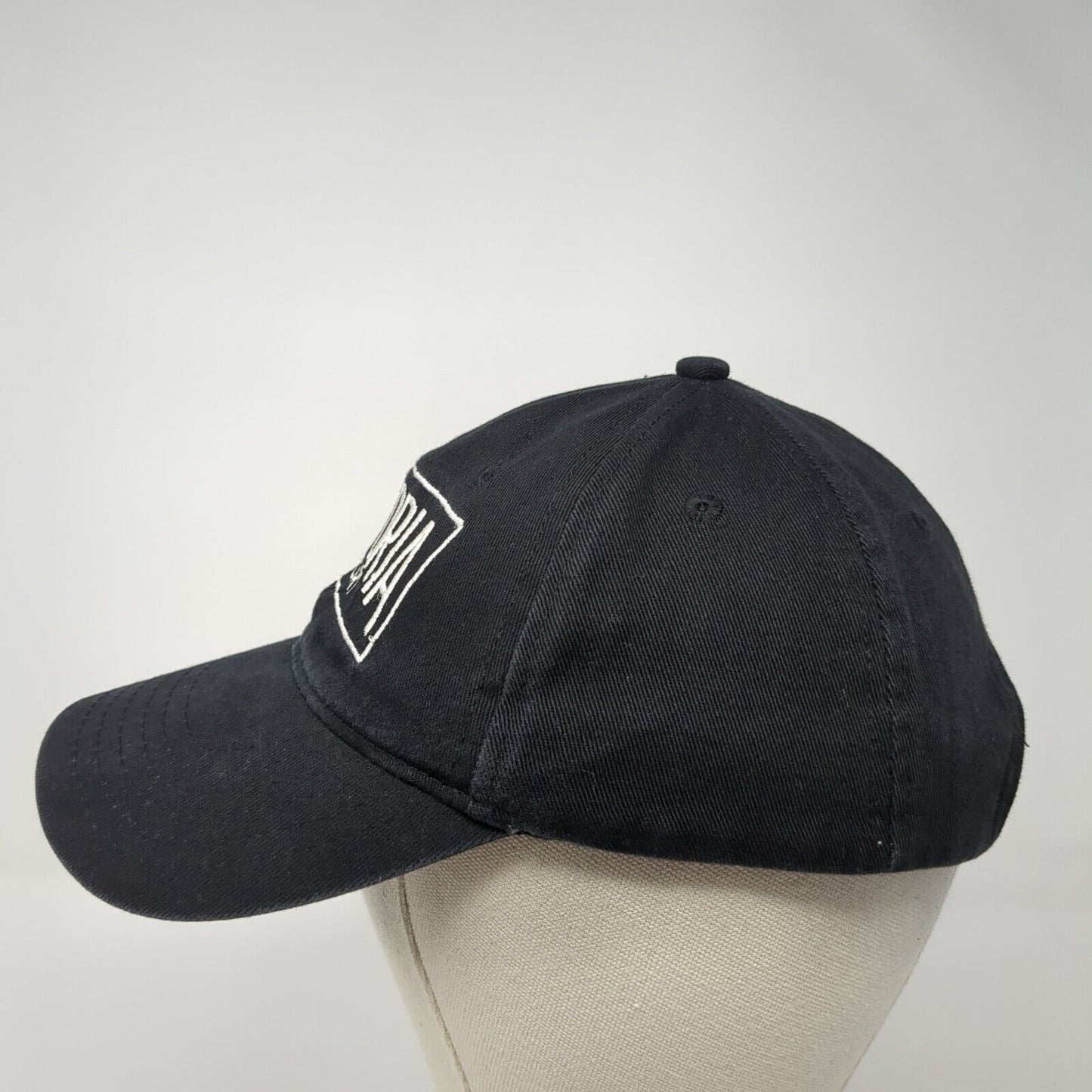 Victoria Sport Strapback Hat Black One Size Adjustable Embroidered Apollo USA