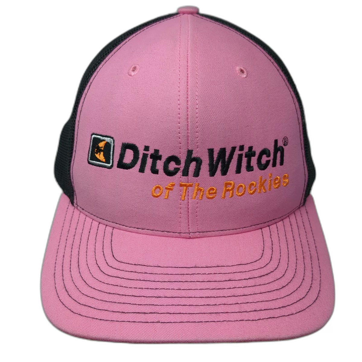 Richardson Ditch Witch of The Rockies Pink Black Trucker Hat One Size Snapback