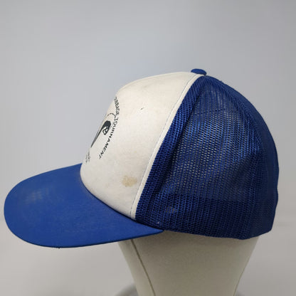 Trucker Hat Blue White 1987 Northwest Open Cribbage Tournament Skunk Vintage