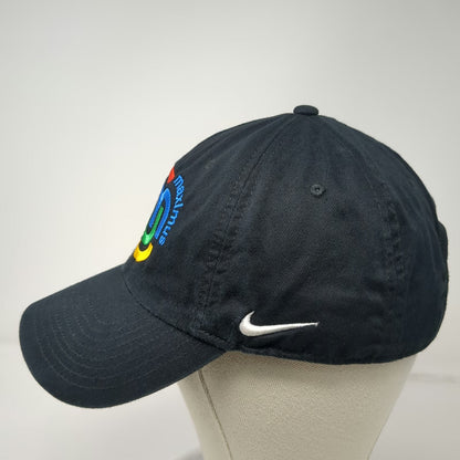Nike Baseball Cap Black One Size Wilson Maximus Embroidered Swoosh Slideback Hat