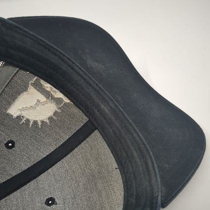 Forty-Seven Snapback Trucker Hat Black One Size Adjustable Mesh Back Richardson