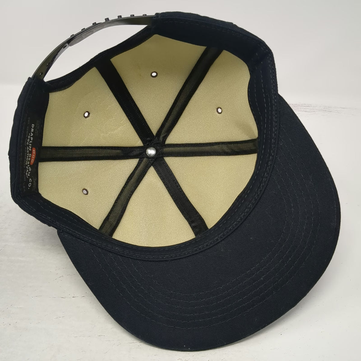 DDC Draplin Design Co Snapback Hat Black One Size 5 Panel Embroidered Patch USA