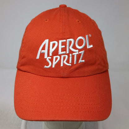 Aperol Spritz Baseball Cap Orange One Size Adjustable Strap Hat Embroidered