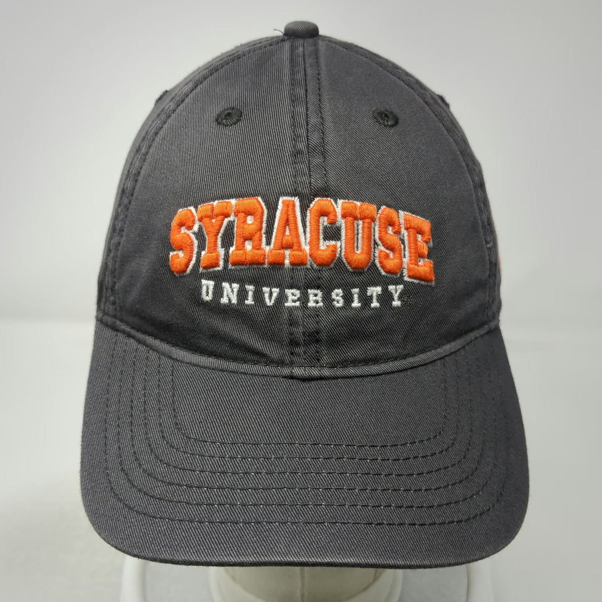 Syracuse Orange NCAA Legacy Cap Gray White One Size Slideback Embroidered Hat