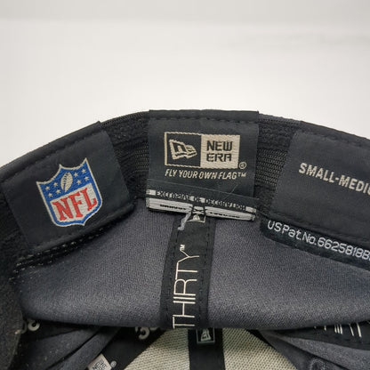 New Era New England Patriots NFL Cap Gray Blue Red M 39THIRTY Stretch Fit Hat
