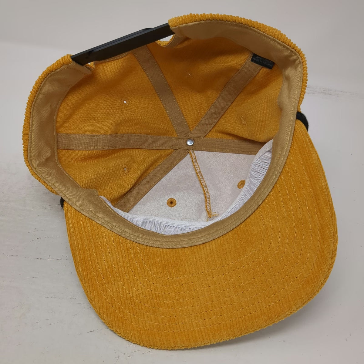 You Know. 5 Panel Yellow Hat OSFM Wagstaff Crane Corduroy Rope Snapback Patch