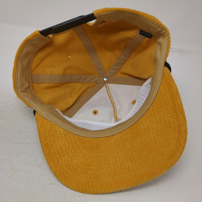You Know. 5 Panel Yellow Hat OSFM Wagstaff Crane Corduroy Rope Snapback Patch