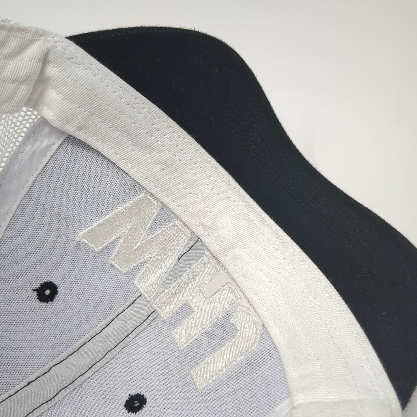 WHJ Western Hunting Journal Trucker Hat Black OS Adjustable Mesh Back Ivory