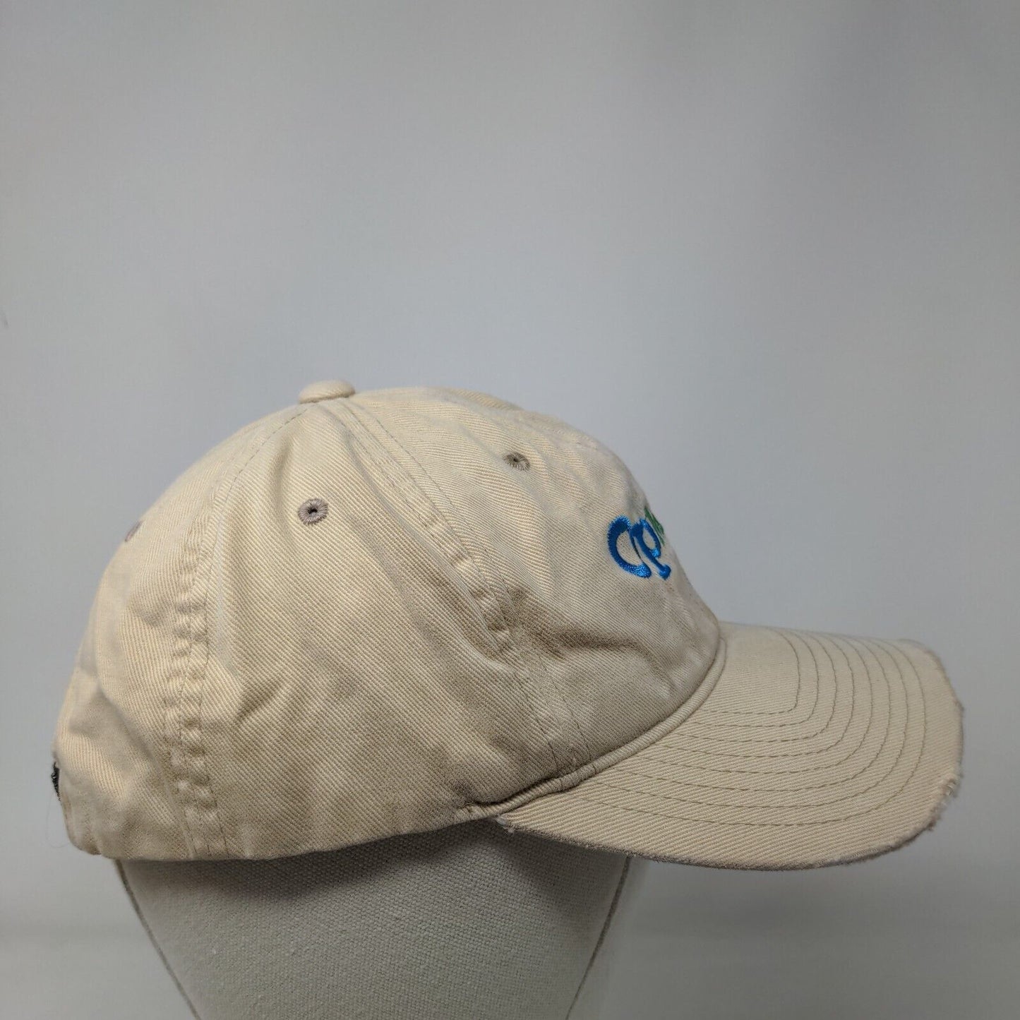 Opma Strapback Hat Tan One Size Adjustable Distressed The Classics Yupoong