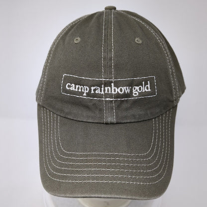 Camp Rainbow Gold St. Luke's Wood River Slideback Hat Brown OS Adjustable Cotton