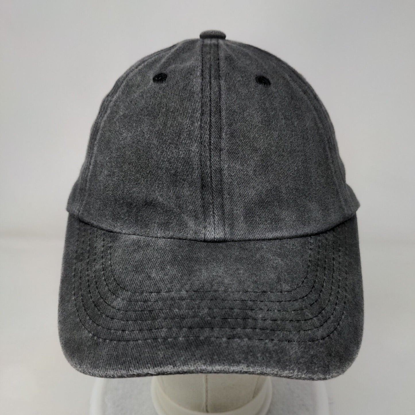 Meinicy Slideback Hat Gray One Size Adjustable Solid Blank Vent Holes