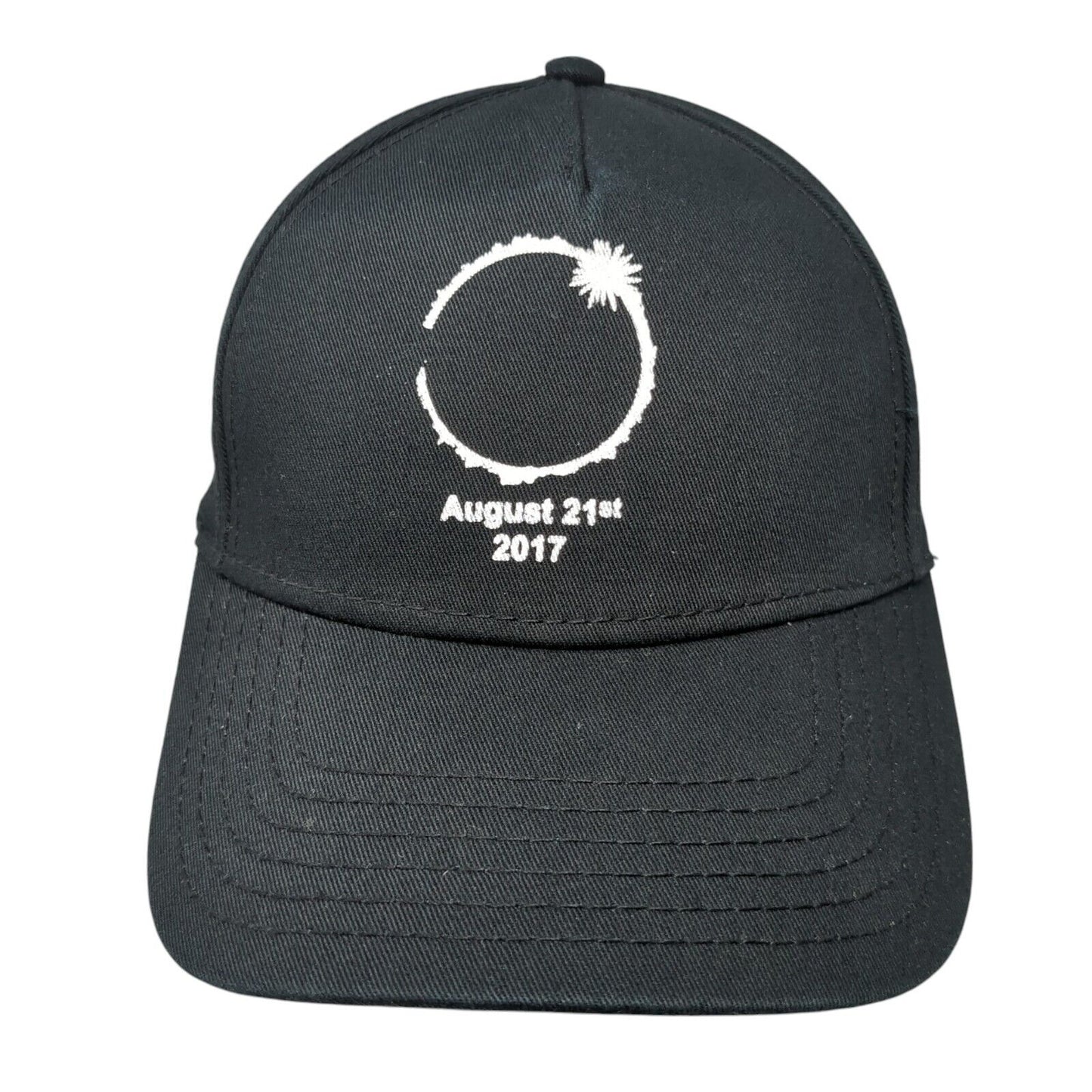 August 21st 2017 Eclipse Strapback Hat Black One Size Cascade ID Otto