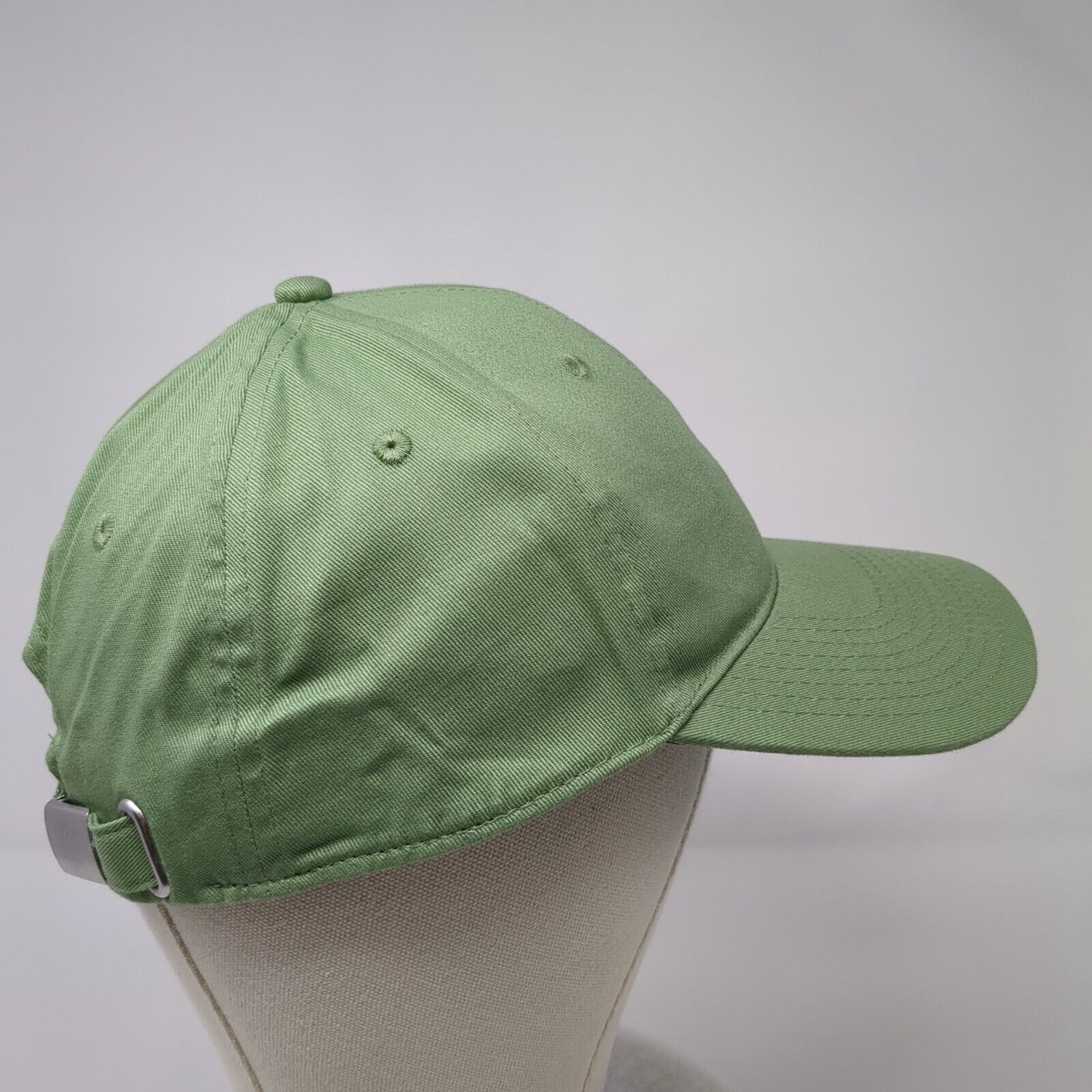 H&M Slideback Hat Solid Green One Size Adjustable Blank 6 Panel
