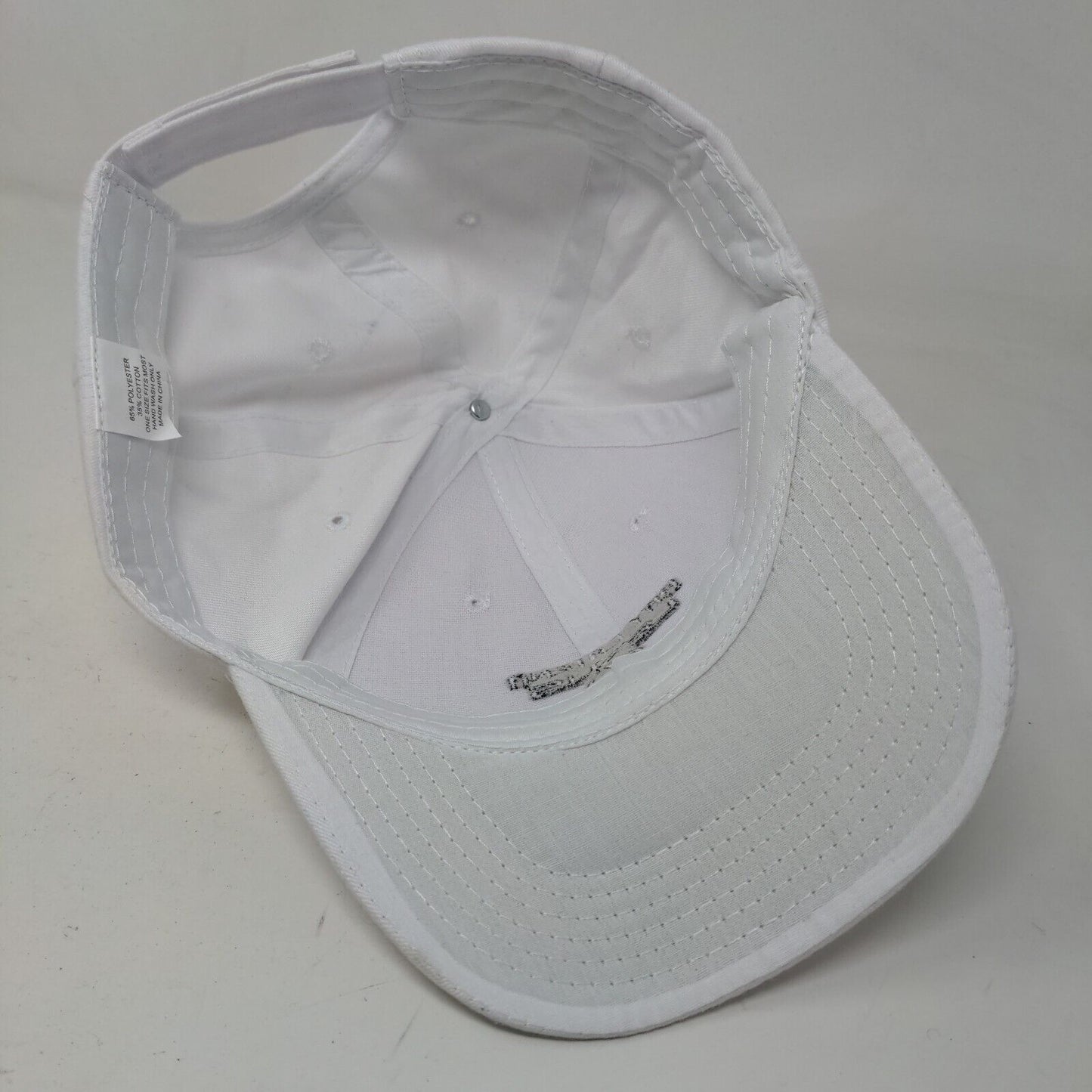 Ray Catena Lexus Men's Strapback Hat White OSFM Embroidered Logo PolyCotton