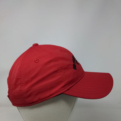 Sonrise Strapback Hat Red OSFA Adjustable Embroidered 6 Panel Adidas Golf