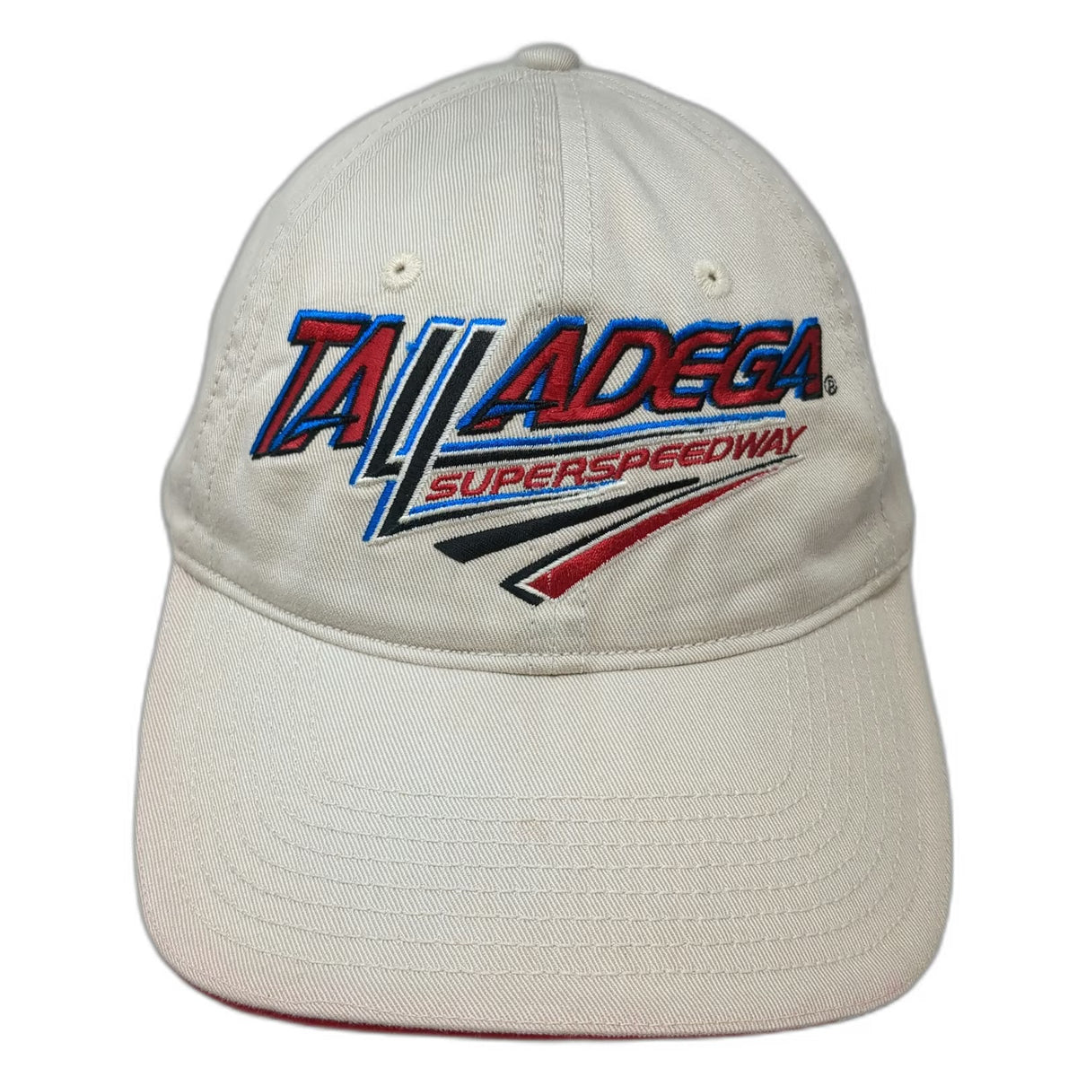 ISC Talladega Superspeedway Hat Beige One Size Baseball Cap American Flag Racing