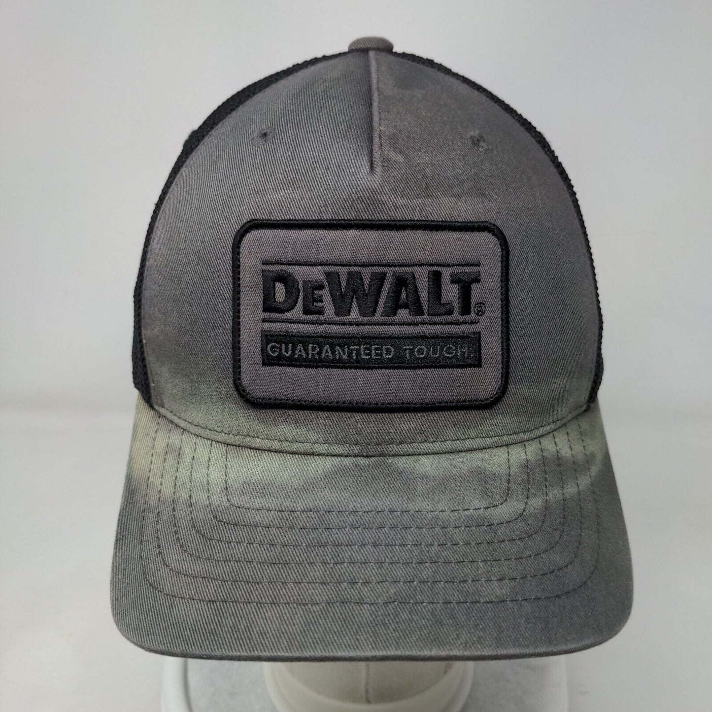 Dewalt Guaranteed Tough Snapback Trucker Hat Gray One Size Flexfit Adjustable