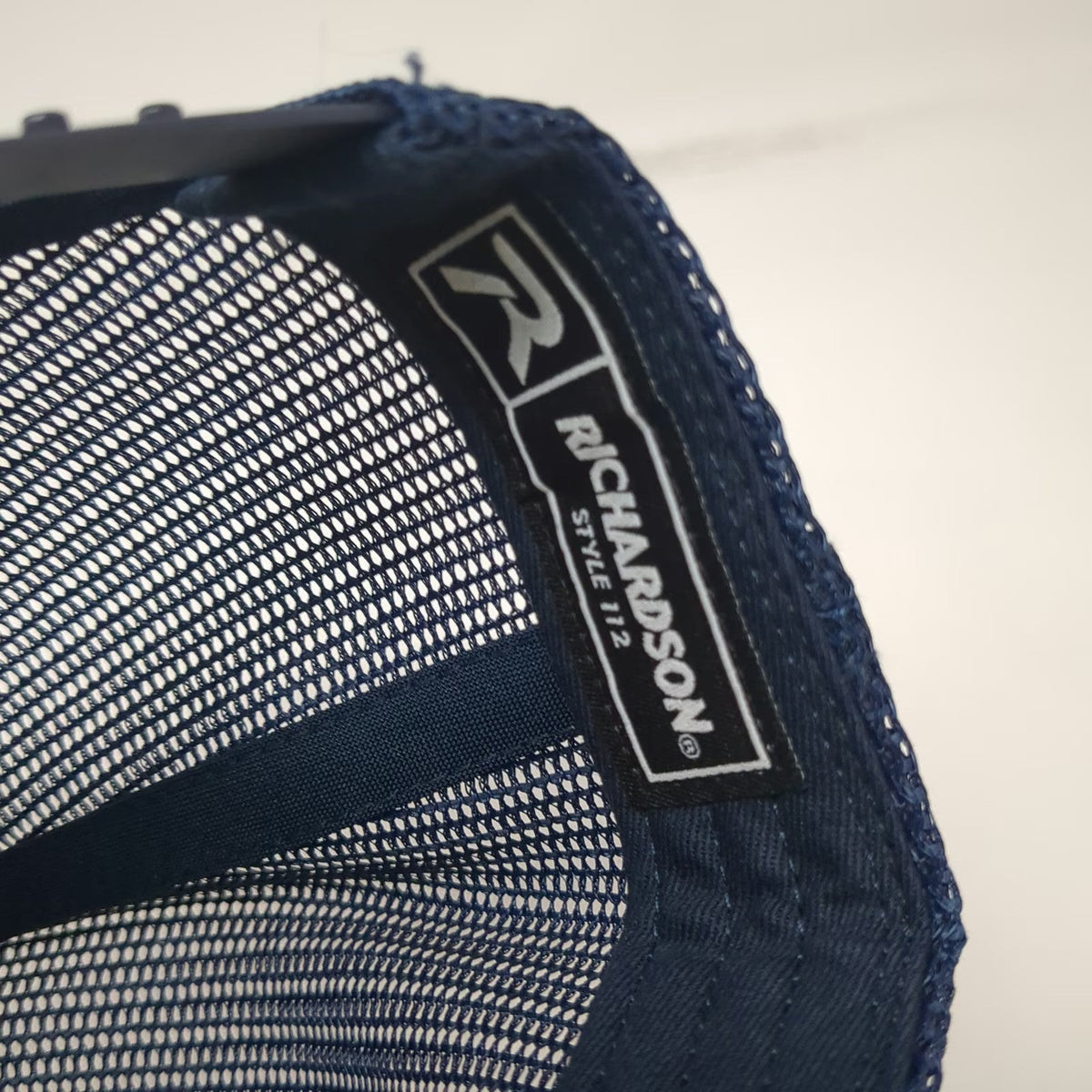 Richardson 112 Trucker Hat Blue One Size Snapback Mesh Back Farnam Patch Logo