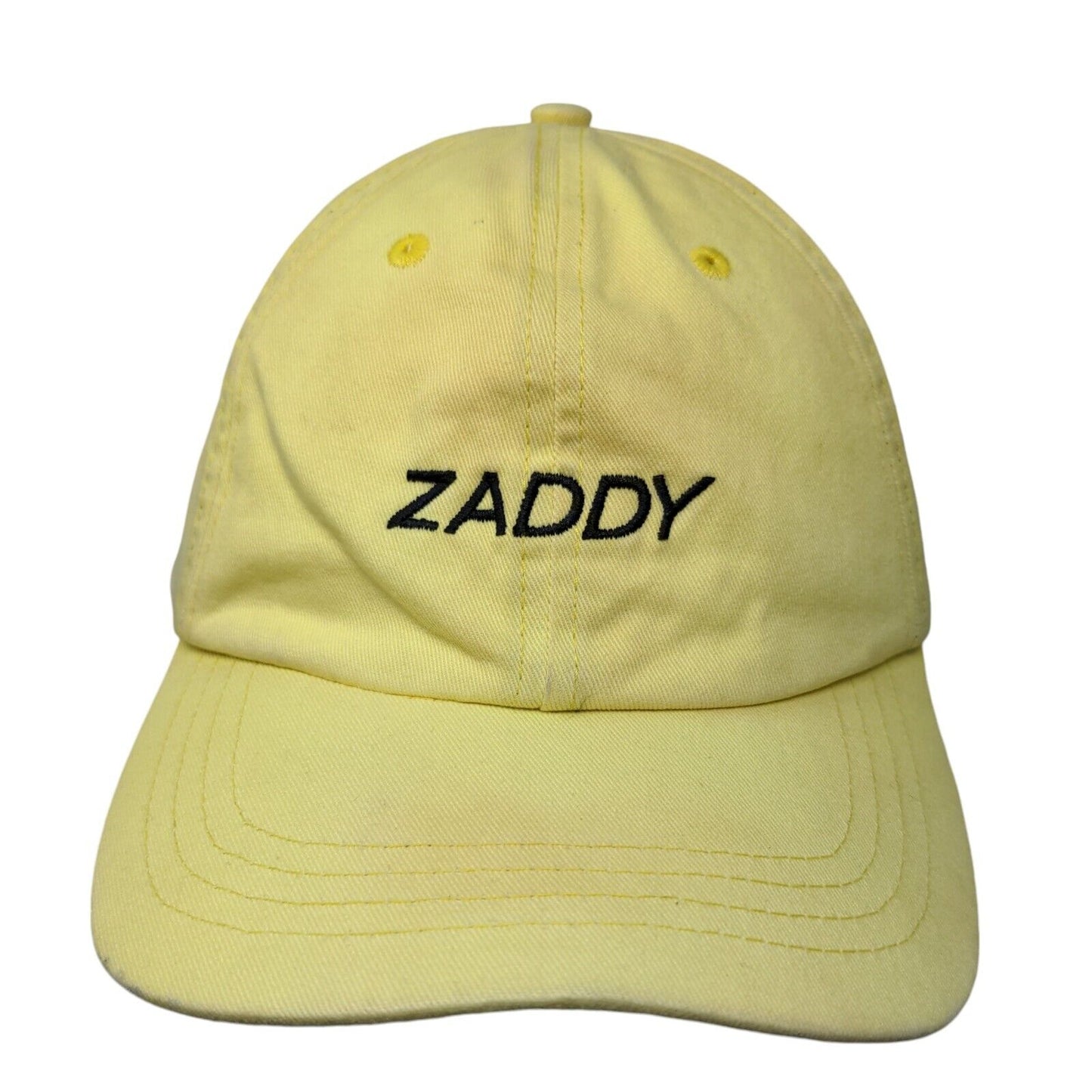 Zaddy Slideback Hat Yellow One Size Embroidered 6 Panel Bitch Boutique