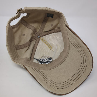 Cougar Mtn Lodge Slideback Baseball Cap Brown One Size Adjustable Embroidered