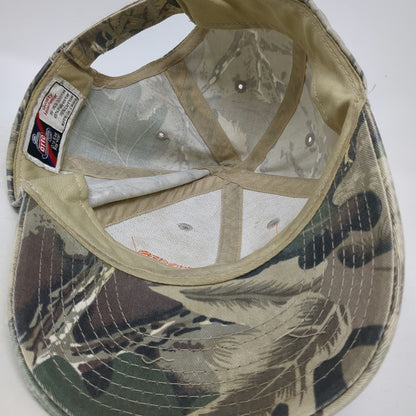 Otto Baseball Cap Green One Size Knife River Camo Embroidered Strapback Hat