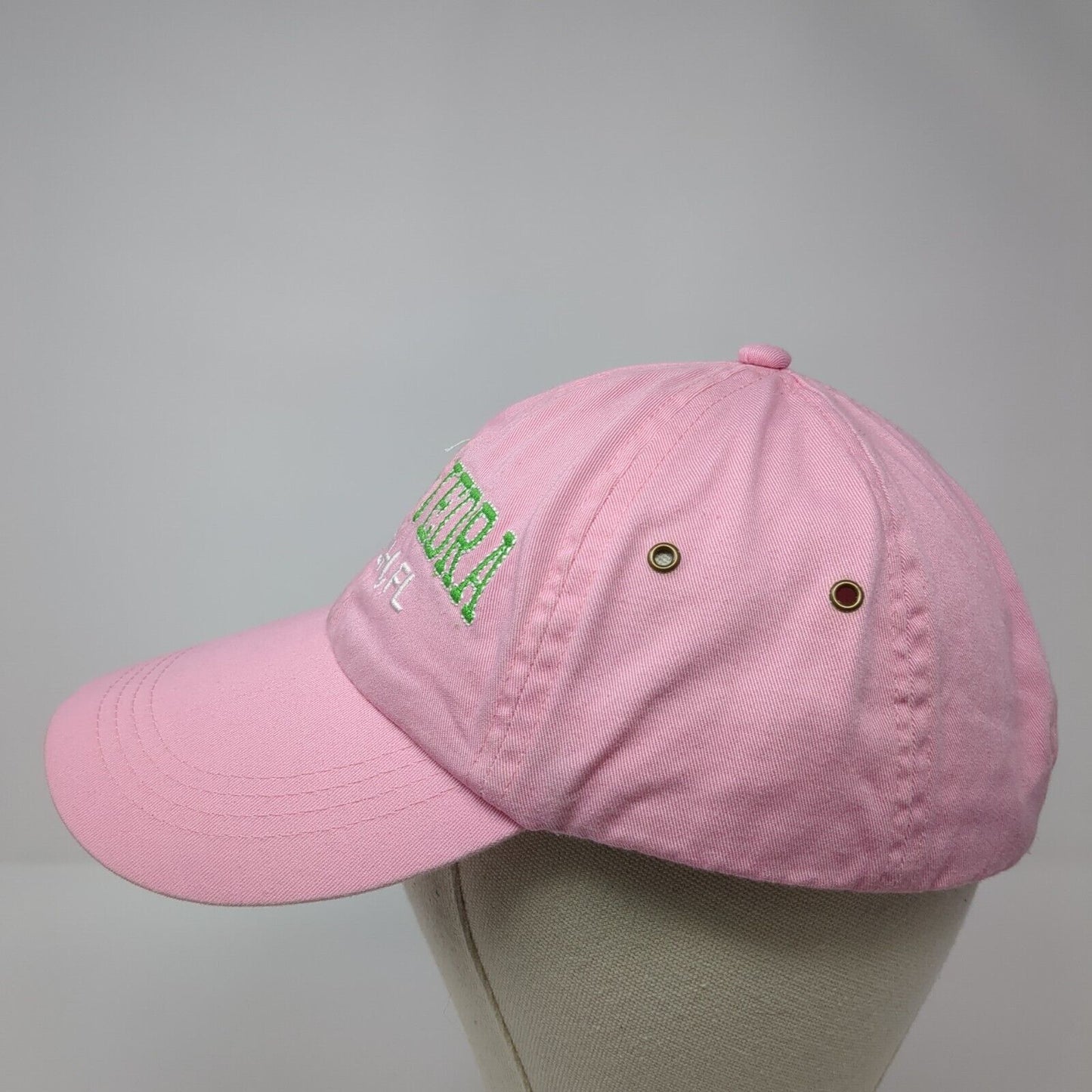 Ponte Vedra Beach FL Slideback Hat Pink One Size Adjustable Anvil