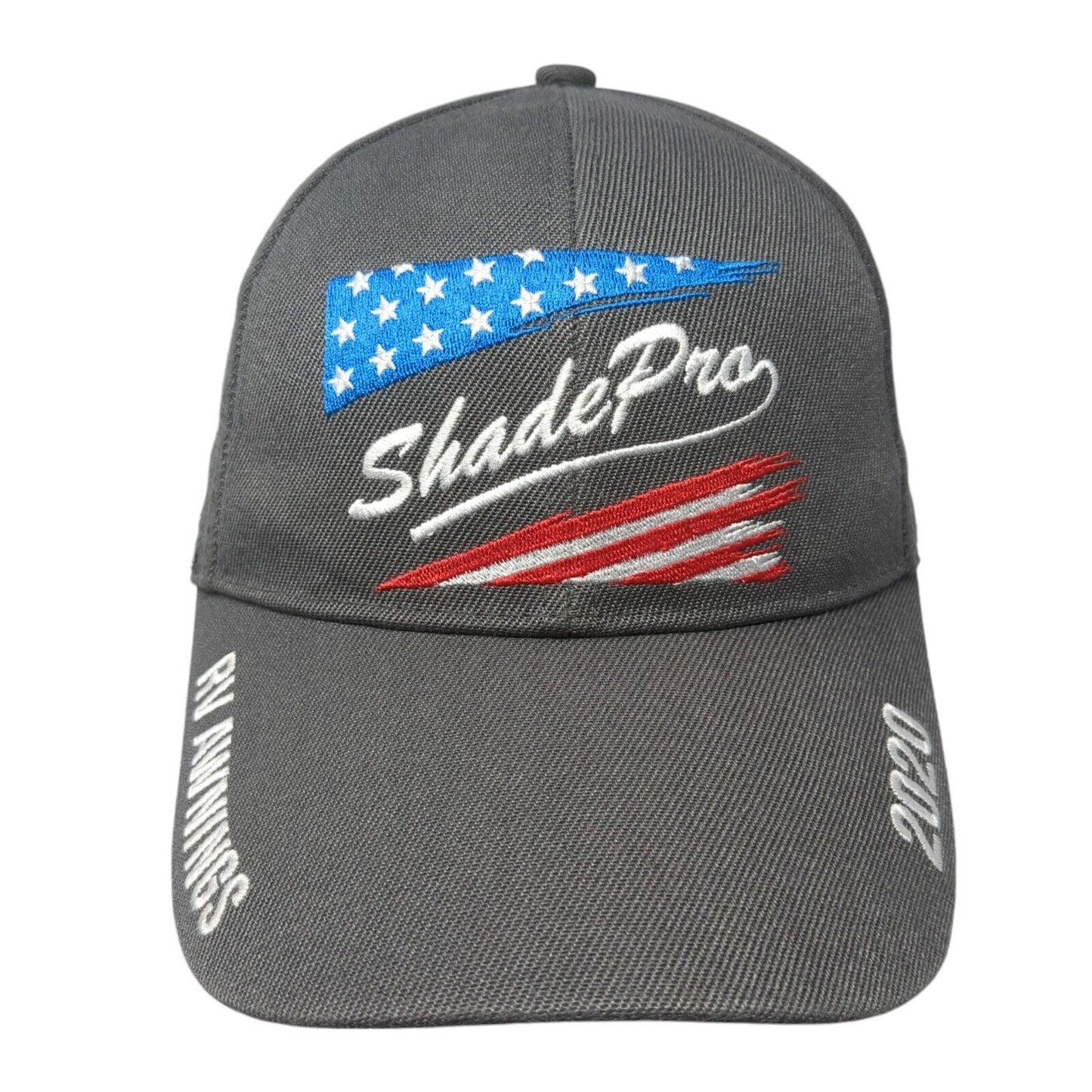 Shade Pro RV Awnings 2020 Strapback Hat Gray One Size Adjustable Patriotic