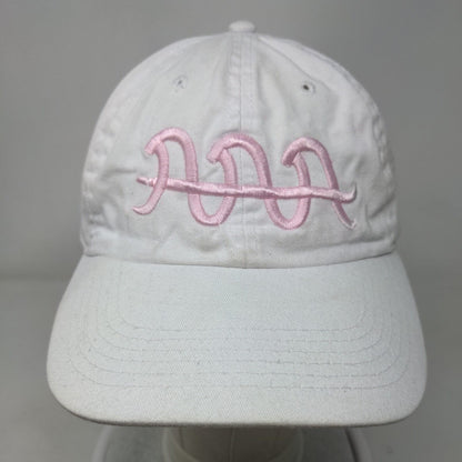 Newhattan Slideback Hat White OSFA Embroidered Logo Adjustable