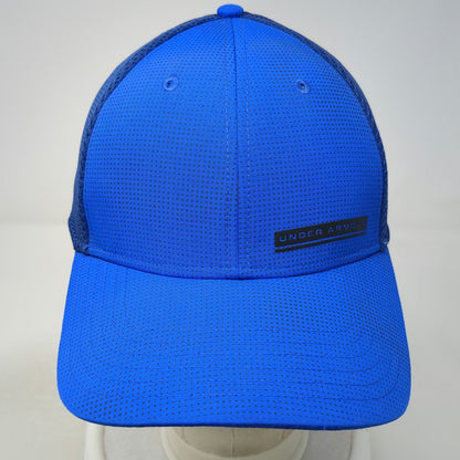 Under Armour Baseball Cap Blue XL Mesh Back Stretch Fit Classic Fit Sport Hat