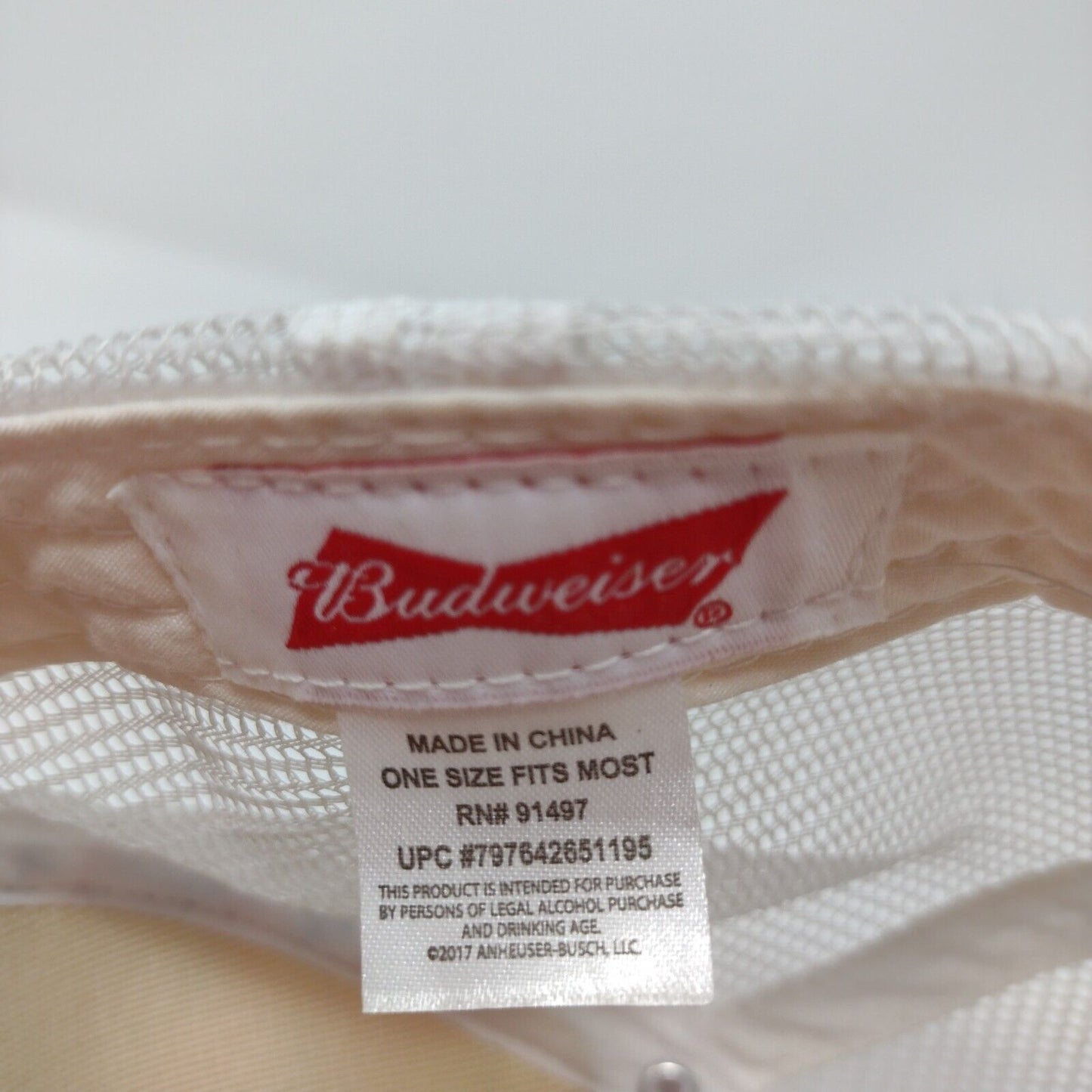 Budweiser All Over Print Snapback Trucker Hat Multi OSFM Mesh Back