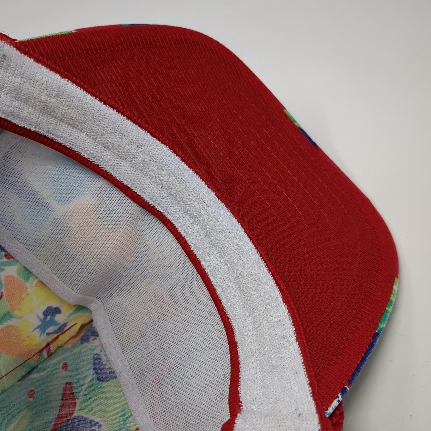 Nissin 5 Panel Red One Size St Croix US Virgin Islands Floral Tropical Rope Hat