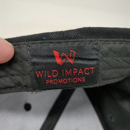 Wild Impact Promotions Snap-on Baseball Cap Black One Size Strapback Logo Hat