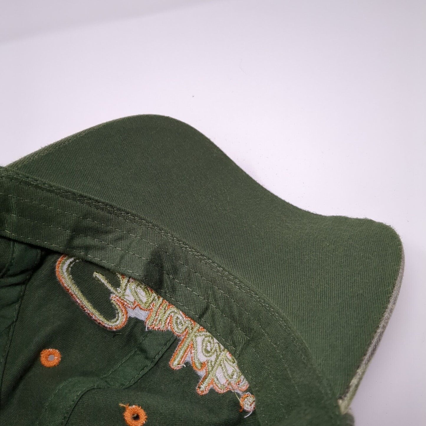 Gamakatsu Strapback Hat Green One Size Adjustable Embroidered 6 Panel