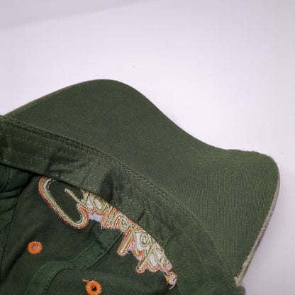 Gamakatsu Strapback Hat Green One Size Adjustable Embroidered 6 Panel