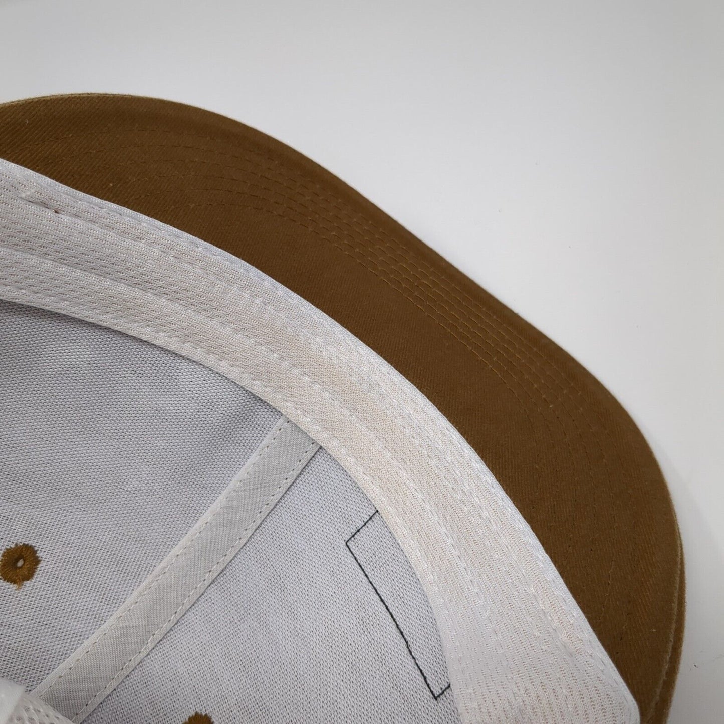 Hawx Brand Work Gear Snapback Mesh Back Trucker Hat Brown One Size