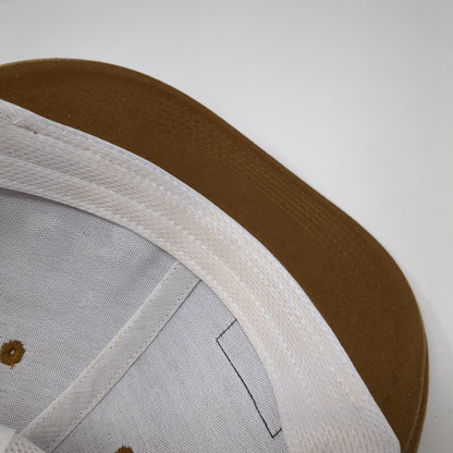 Hawx Brand Work Gear Snapback Mesh Back Trucker Hat Brown One Size