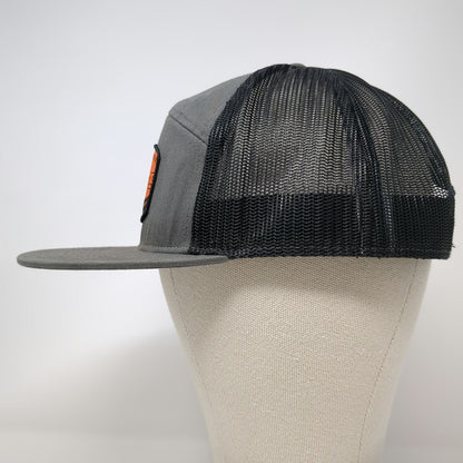 Richardson 5 Panel Gray One Size Mesh Snapback American Proud Diesel Power Hat