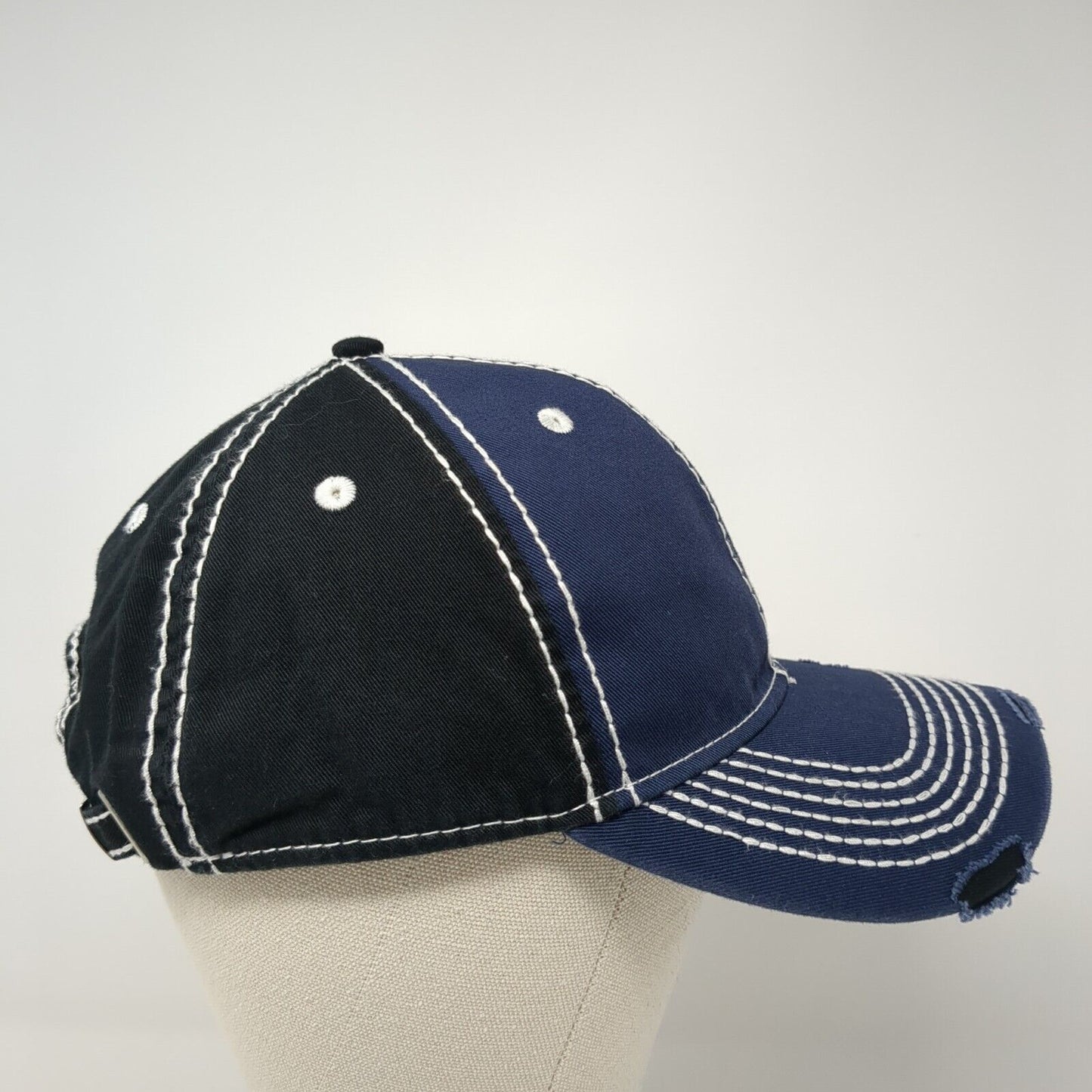 Adams Slideback Hat Multicolor One Size Adjustable 6 Panel Distressed Blank