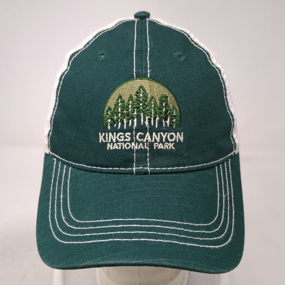 Prairie Mountain Kings Canyon National Park Trucker Hat Green One Size Mesh Cap
