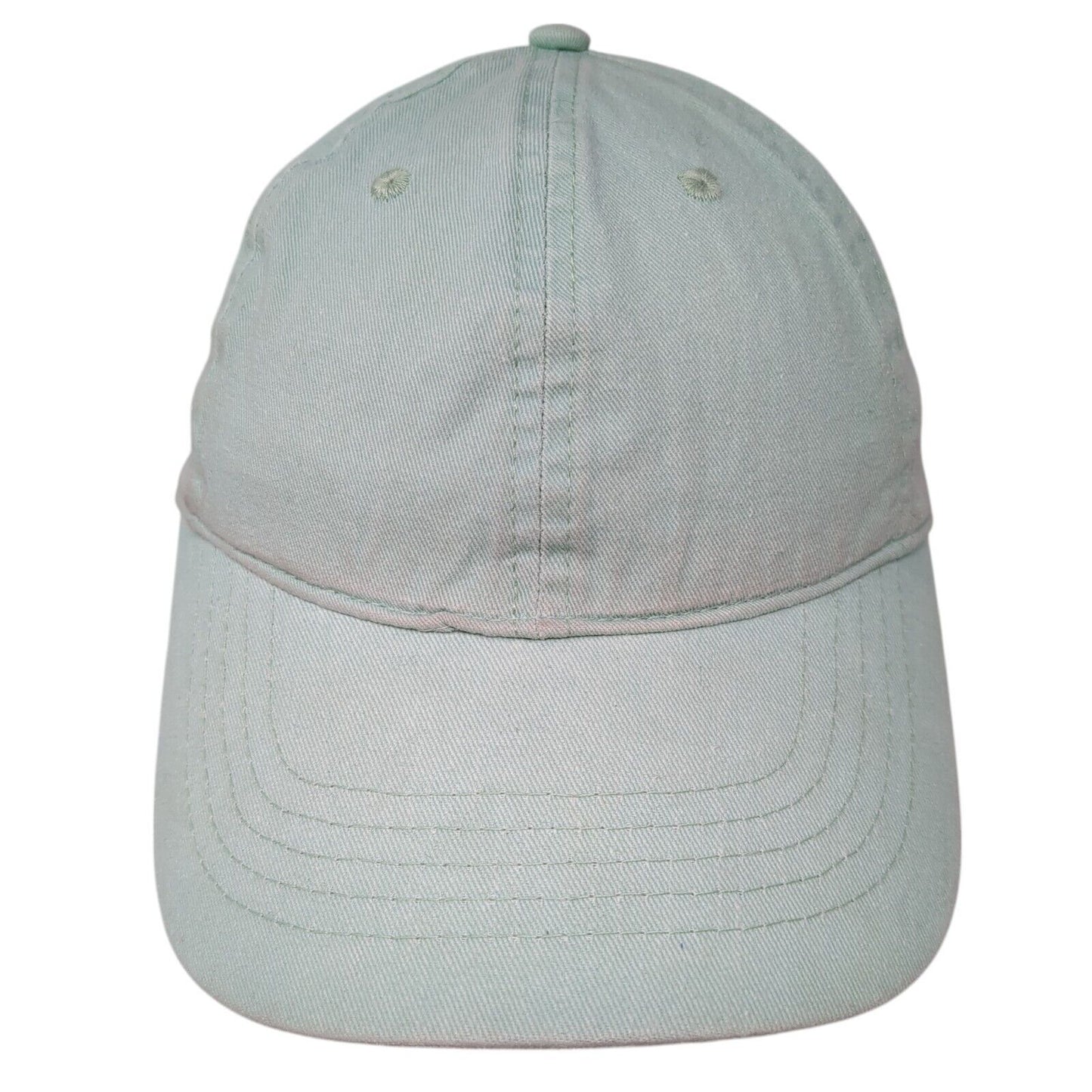 Unbranded Strapback Hat Blue One Size Adjustable Blank Solid Vent Holes