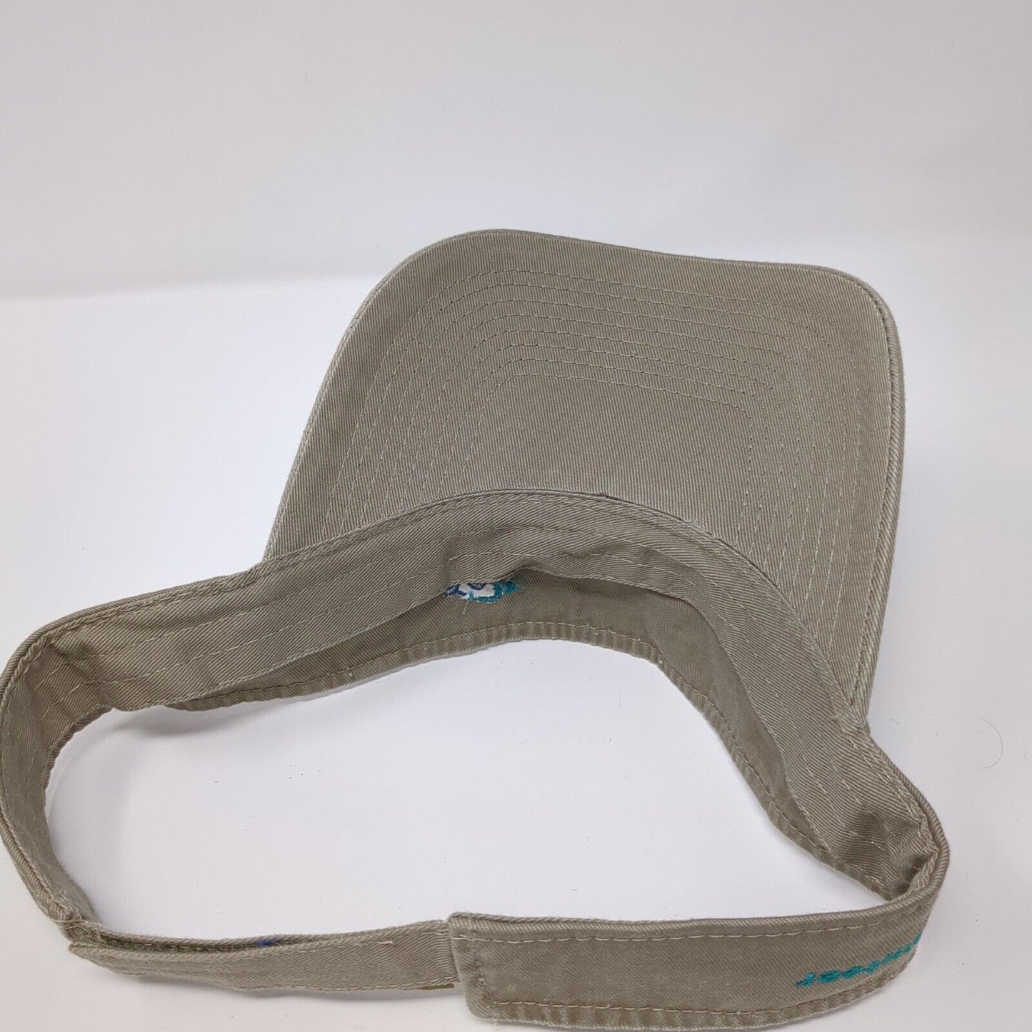 Port & Company Strapback Sun Visor Hat Tan OSFA Embroidered Volunteer