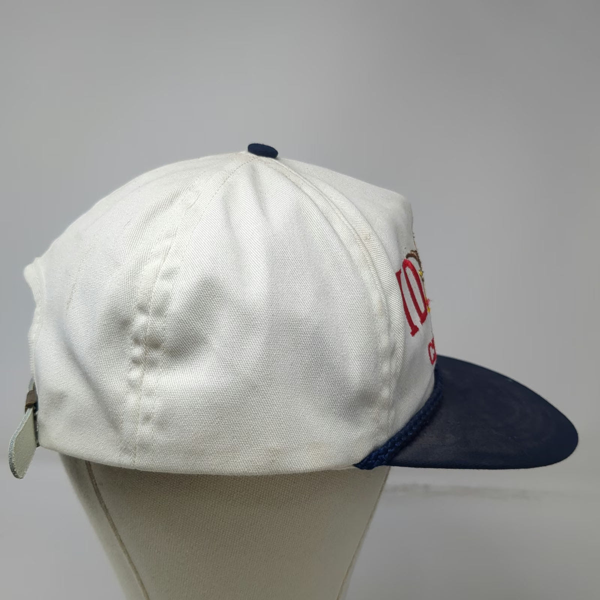 5 Panel White Idaho Certified Seed Anheuser Busch Eagle Rope Hat USA Vintage