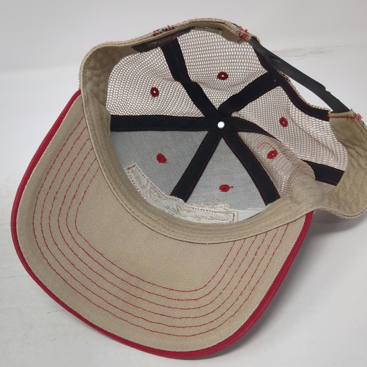 Grand Premium Trucker Hat Black Beige One Size Camp Ida-Haven McCall ID Snapback