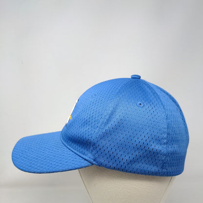 Letter A Arrow Fitted Hat Blue M-XL Embroidered Solid Pacific Headwear